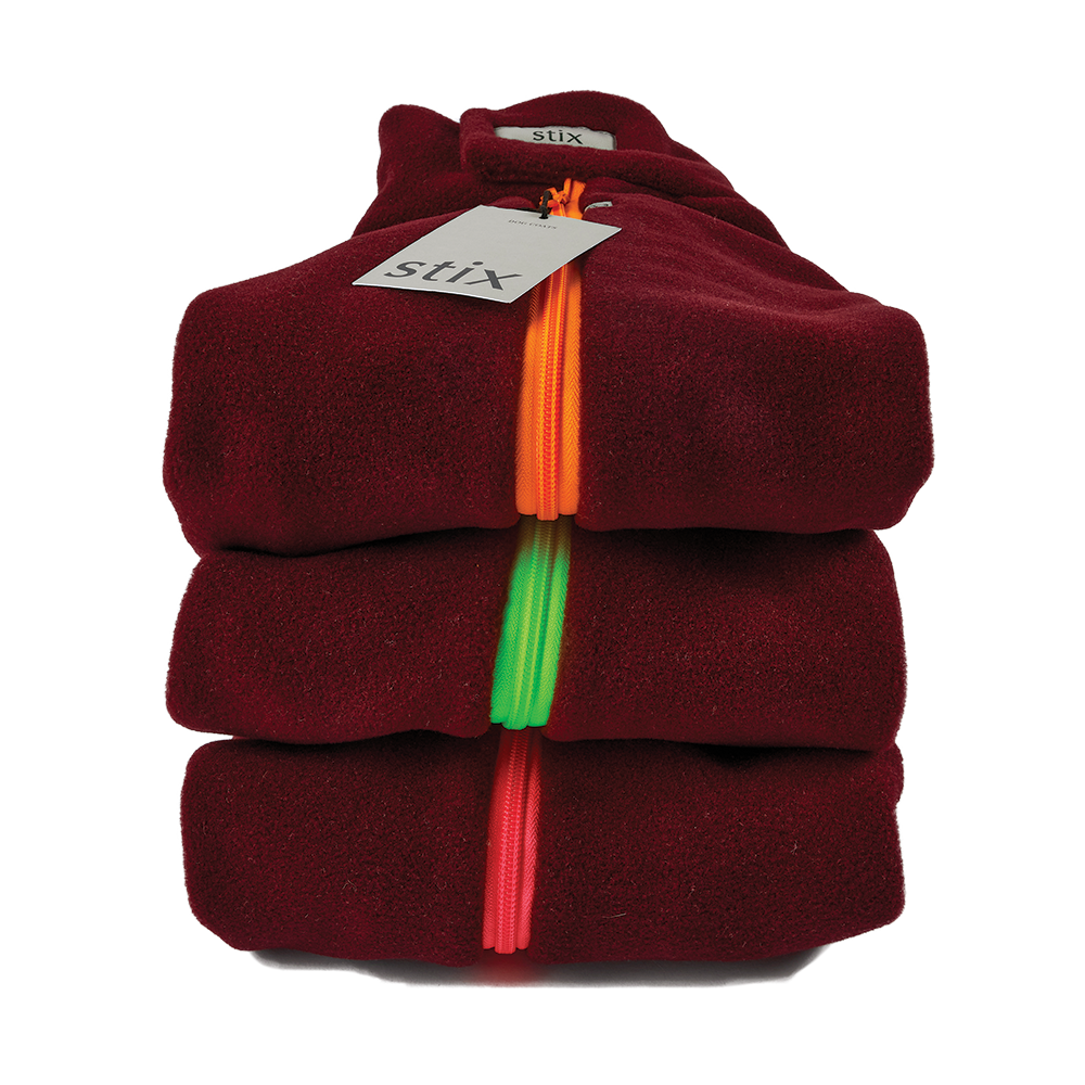 Standard Dachshund Dog Coat M – Burgundy – Pink – Stix & Co