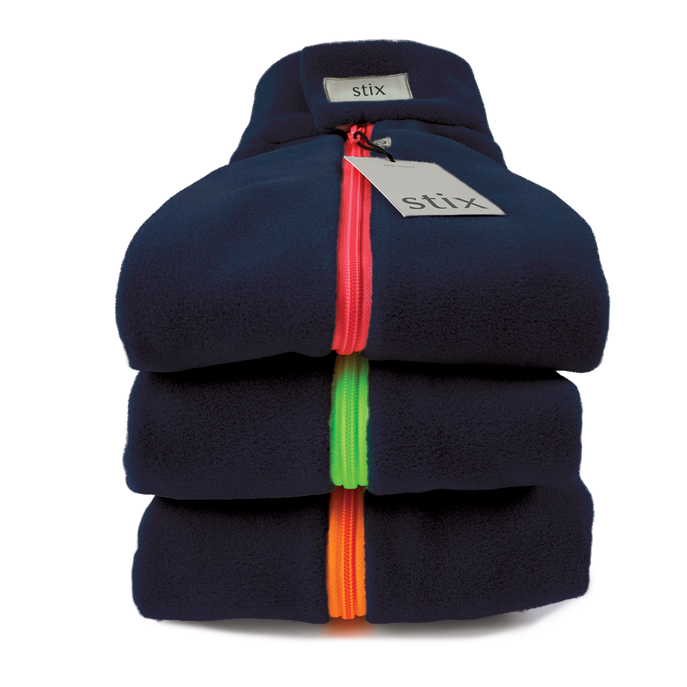 Spaniel Four Legged Dog Coat Medium – Navy Blue – Pink – Stix & Co