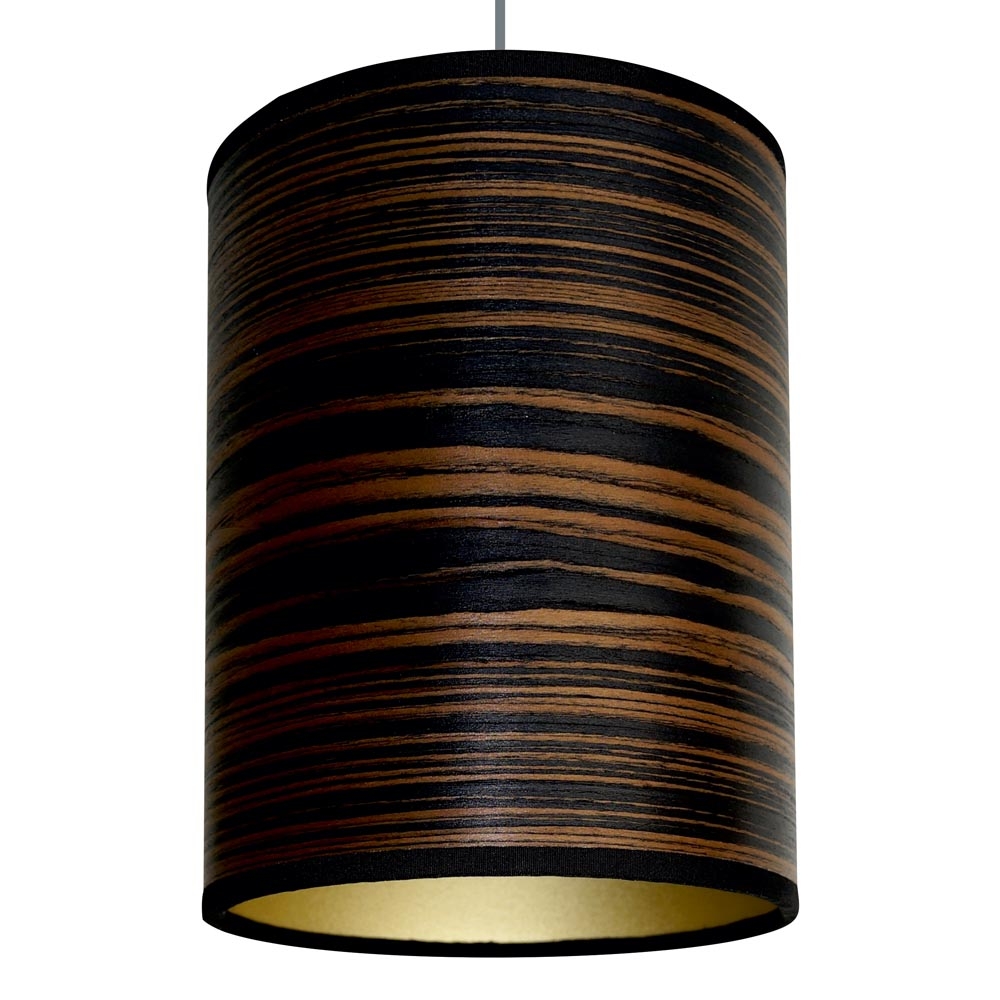 Storm Furniture – Dark Stripe Mini Shade – Borwn – Gold / Fabric –