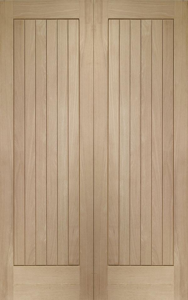 XL Joinery Oak Suffolk Door Pair – 1981 x 1168mm