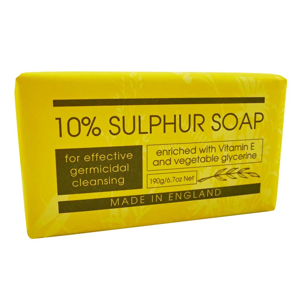 Take Care 10% Sulphur Soap – 190g – Luxury Fragrance – Premium Ingredients – The English Soap Company