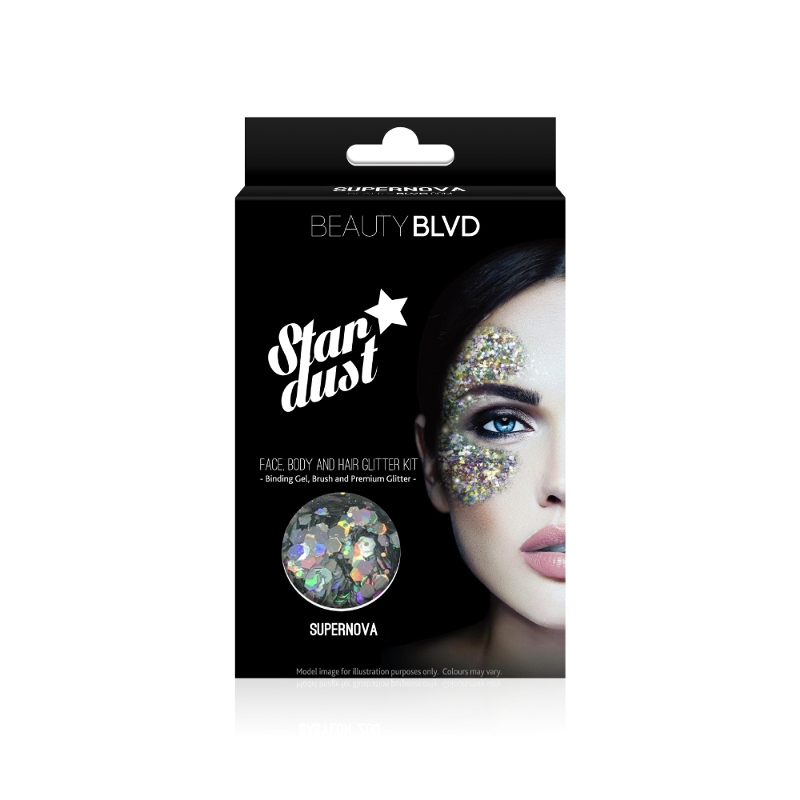 Beauty Blvd Stardust Face, Body & Hair Glitter Kit – Supernova