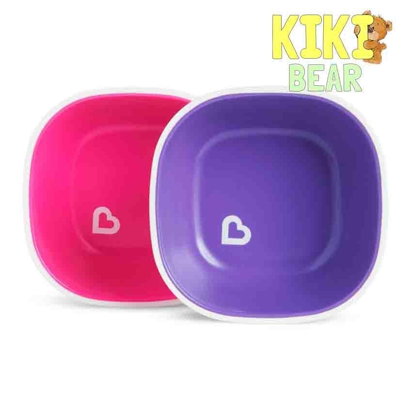 Munchkin Splash Bowls (2pk), Pink & Purple – Kiki Bear