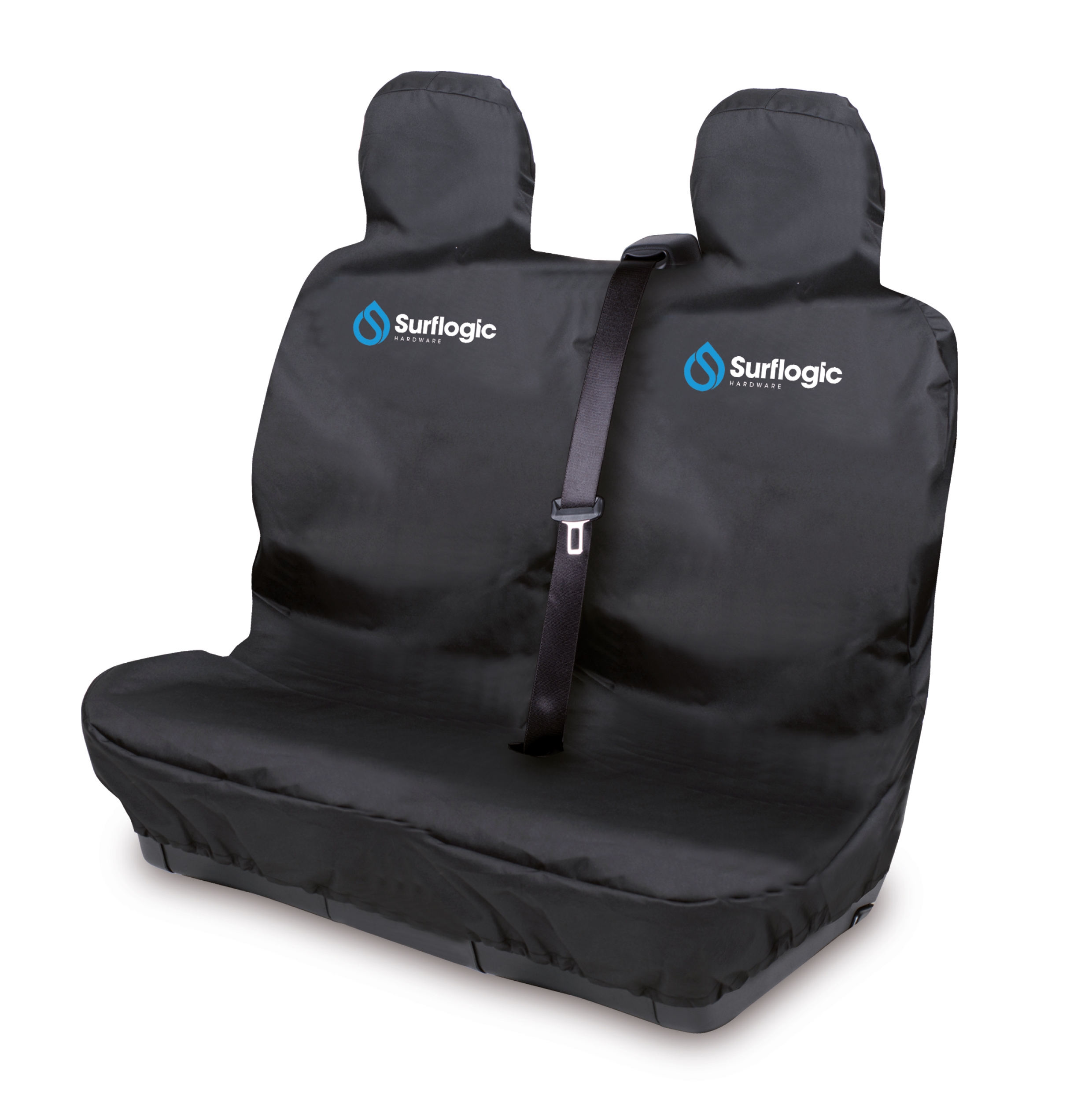 Surf Logic Waterproof Car Seat Cover Double – Black – The Foiling Collective