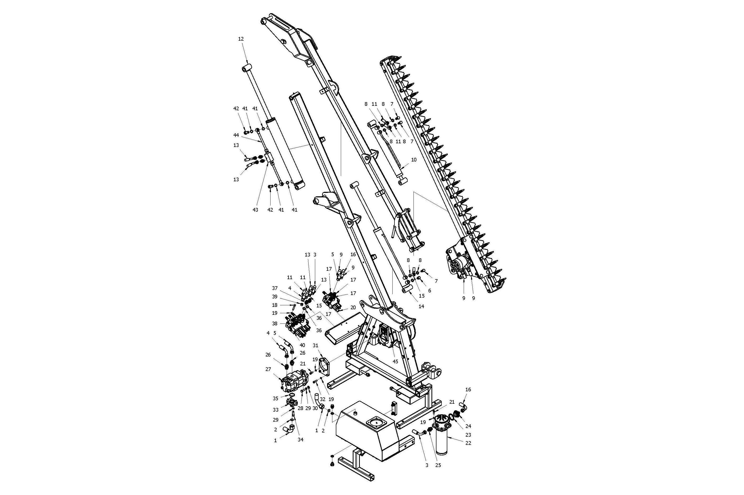 Finger Bar Hedge Cutter – Pump – Spare Parts – MDL Power Up