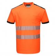 Hi-Vis T-Shirt S/S Orange/Black – Orange – L – Work Safety Protective Equipment – Portwest – Regus Supply
