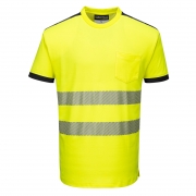 Hi-Vis T-Shirt S/S Yellow/Black – Yellow – S – Work Safety Protective Equipment – Portwest – Regus Supply