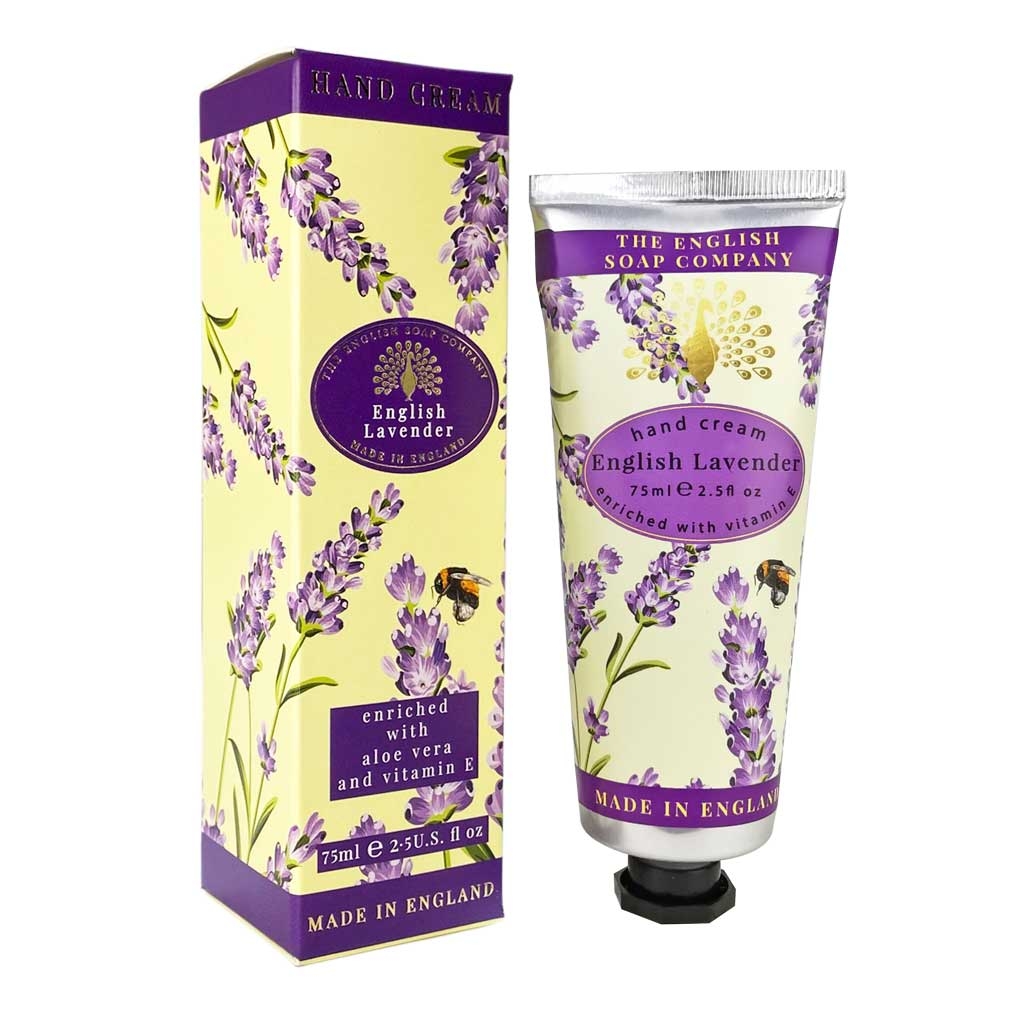 English Lavender Hand Cream – 75ml – Vitamin Enriched – Smooth & Aromatic – The English Soap Company