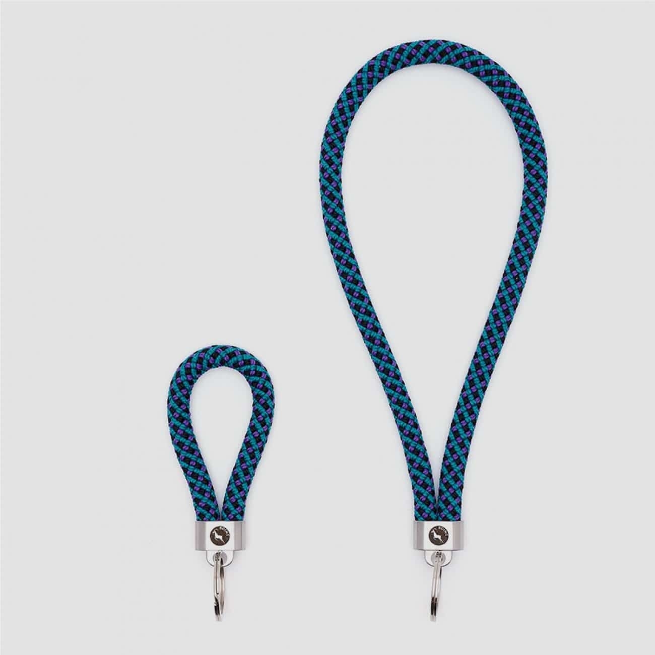 Teal Steel Key Fob – Key Fob – Large (20cm long loop) – Boing Apparel- Boing Jewellery