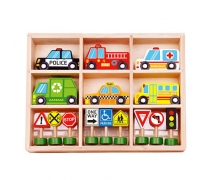 Wooden Emergency Vehicles Play Set – Children’s Toys By Wood Bee Nice