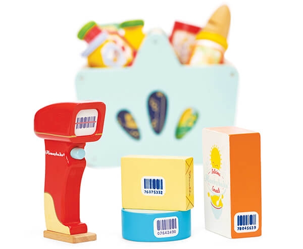 Groceries Set & Scanner – Children’s Toys By Wood Bee Nice