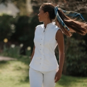 Tamara White Shirt Ivory – UK 8 – Luxury Outdoor Clothing – Welligogs