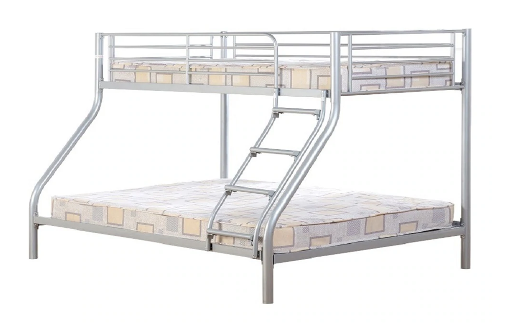 Tandi Triple Sleeper Bunk Bed Silver – Furnishop