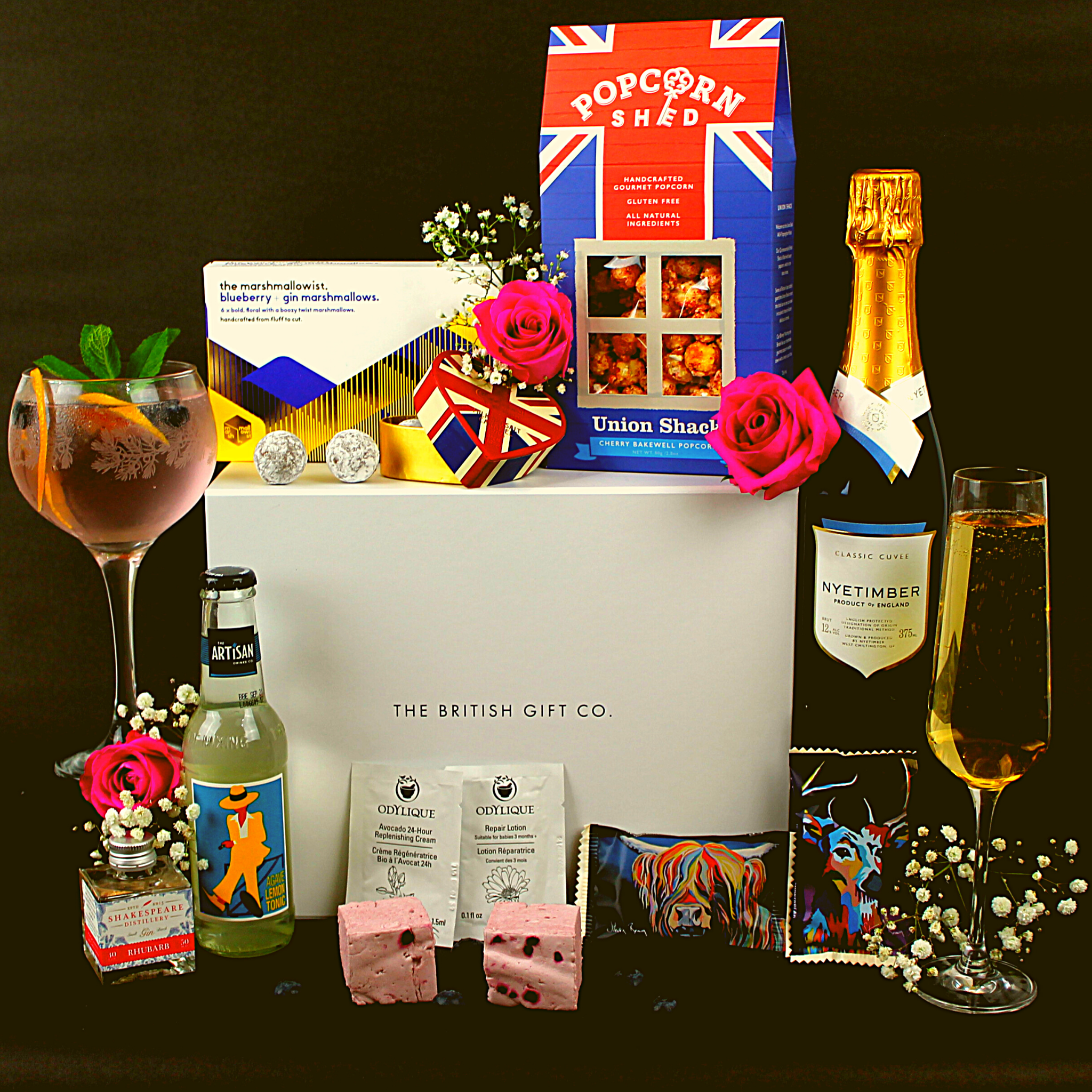 The Couture – Premium Prosecco & Chocolate Hamper – The British Gift Co.