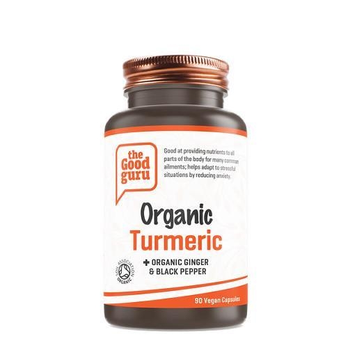 Organic Turmeric + Organic Ginger & Black Pepper | The Good Guru | 90 Capsules