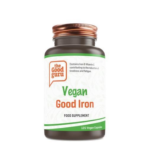 Vegan Good Iron | The Good Guru | 120 Vegan Capsules