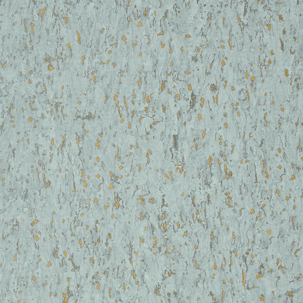 Thibaut – Faux Resource Montado Cork T75107 Wallpaper – Duck Egg Blue / Brown – Non-Woven – 68.58cm x  8.23 m