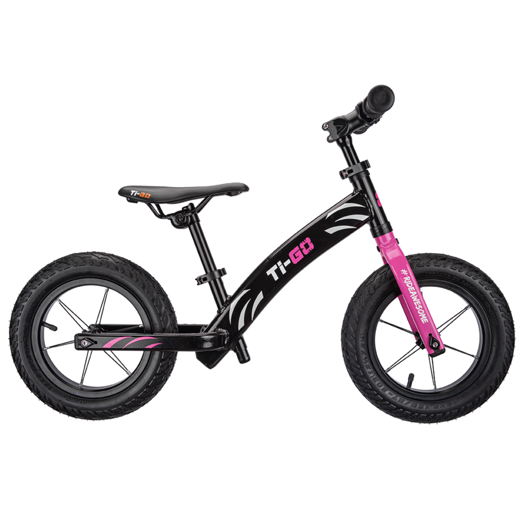 Ti-GO AIR 12″ Balance Bike Punchy Pink – Balance Bikes – Ti-GO