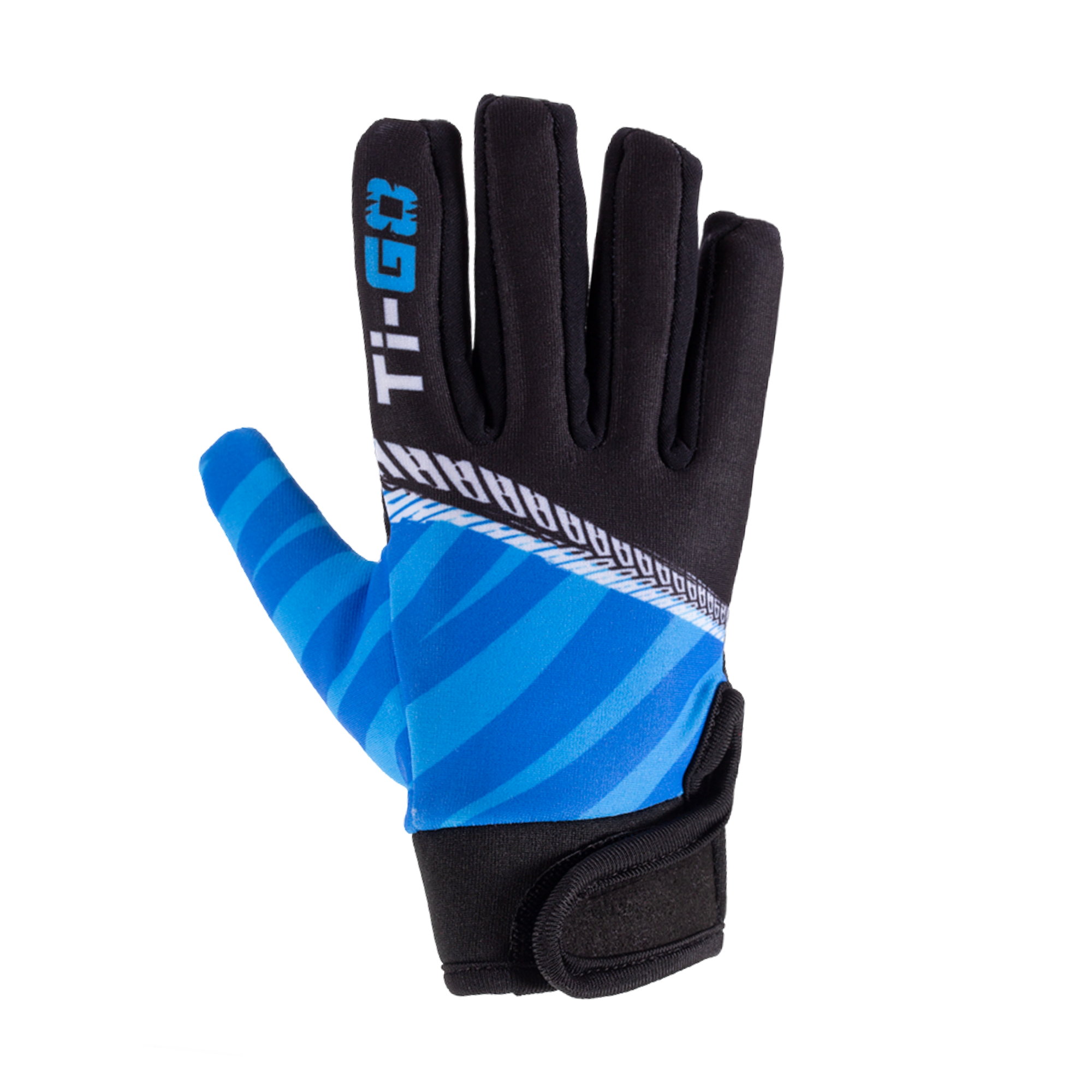 Ti-GO Kids Long Finger Tech Cycling Gloves 2 – 3 / Bolt Blue – Gloves – Ti-GO