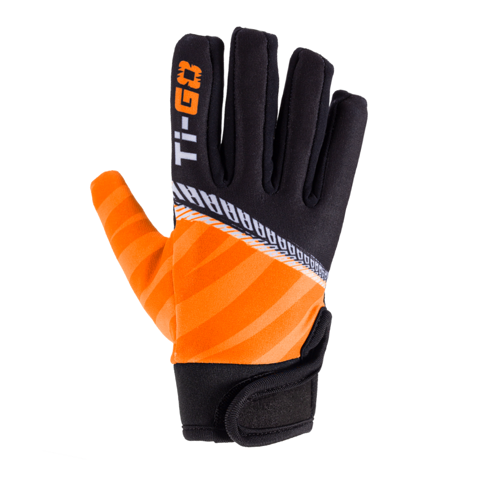 Ti-GO Kids Long Finger Tech Cycling Gloves 6 – 7 / Turbo Orange – Gloves – Ti-GO