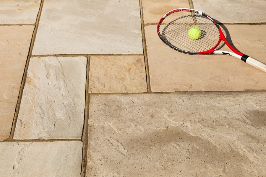 (Sample) – Fossil Mint Indian Sandstone – Paving Slabs – Stone Traders