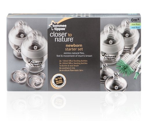 Tommee Tippee – Closer To Nature Newborn Starter Set – Clear – Bpa Free Plastic