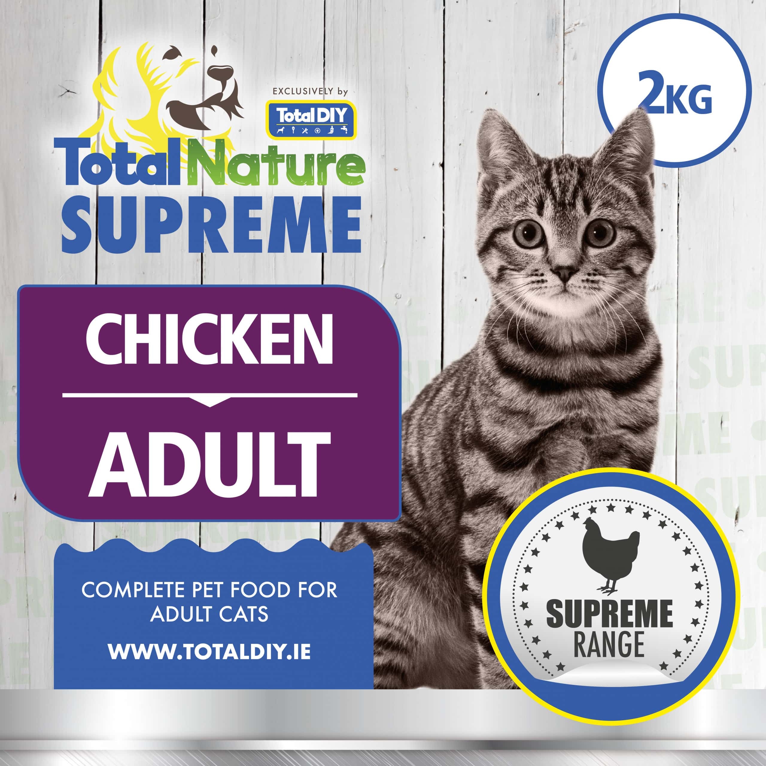 Cat Food Adult Total Nature Supreme Chicken 2kg – TotalDIY