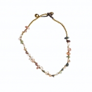Tourmaline Crystal Healing Anklet – Organic – Rigtig Designs