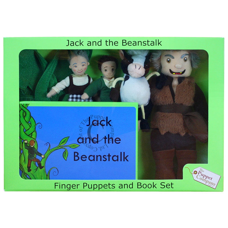 Jack & the Beanstalk Finger Puppets and Story Set – Children’s Learning & Vocational Sensory Toys, Aged 0-8 Years