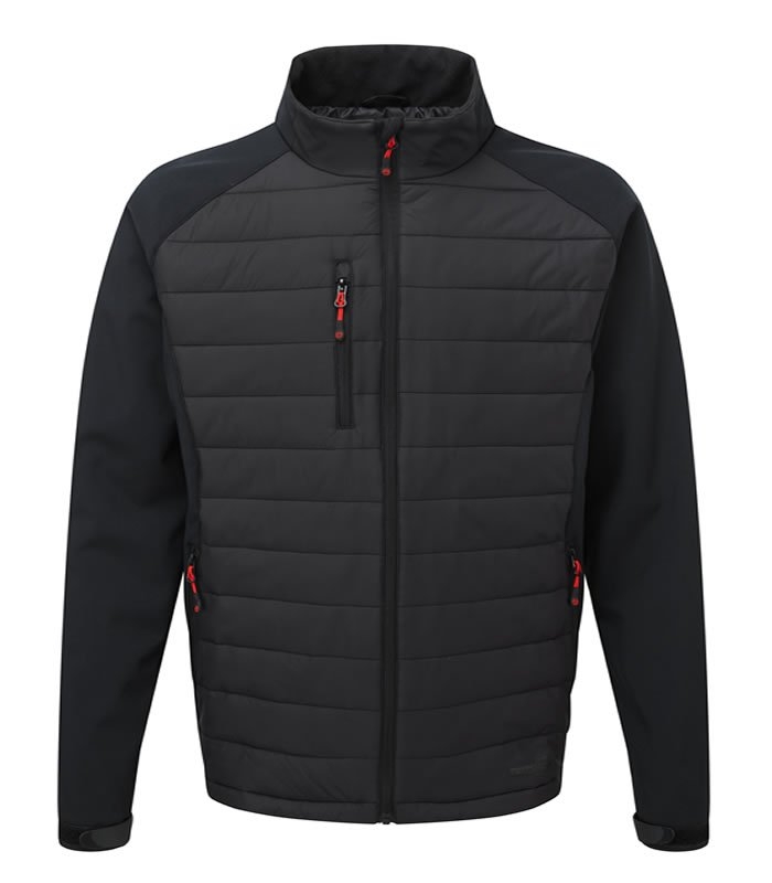 TuffStuff Snape Nylon and Softshell Jacket – Black – XL