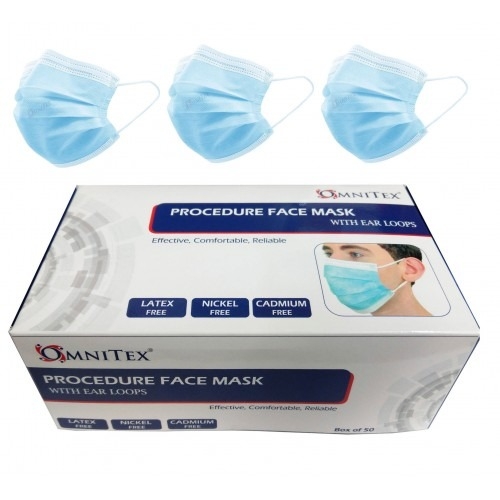 Omnitex 3ply Type 2 Face Mask – Single Box of 50 – Tiacare