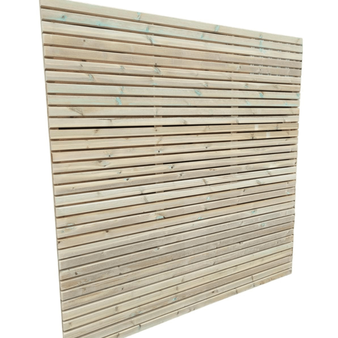 Contemporary Deluxe Slatted Fence Panels (1828mm x 1828mm)