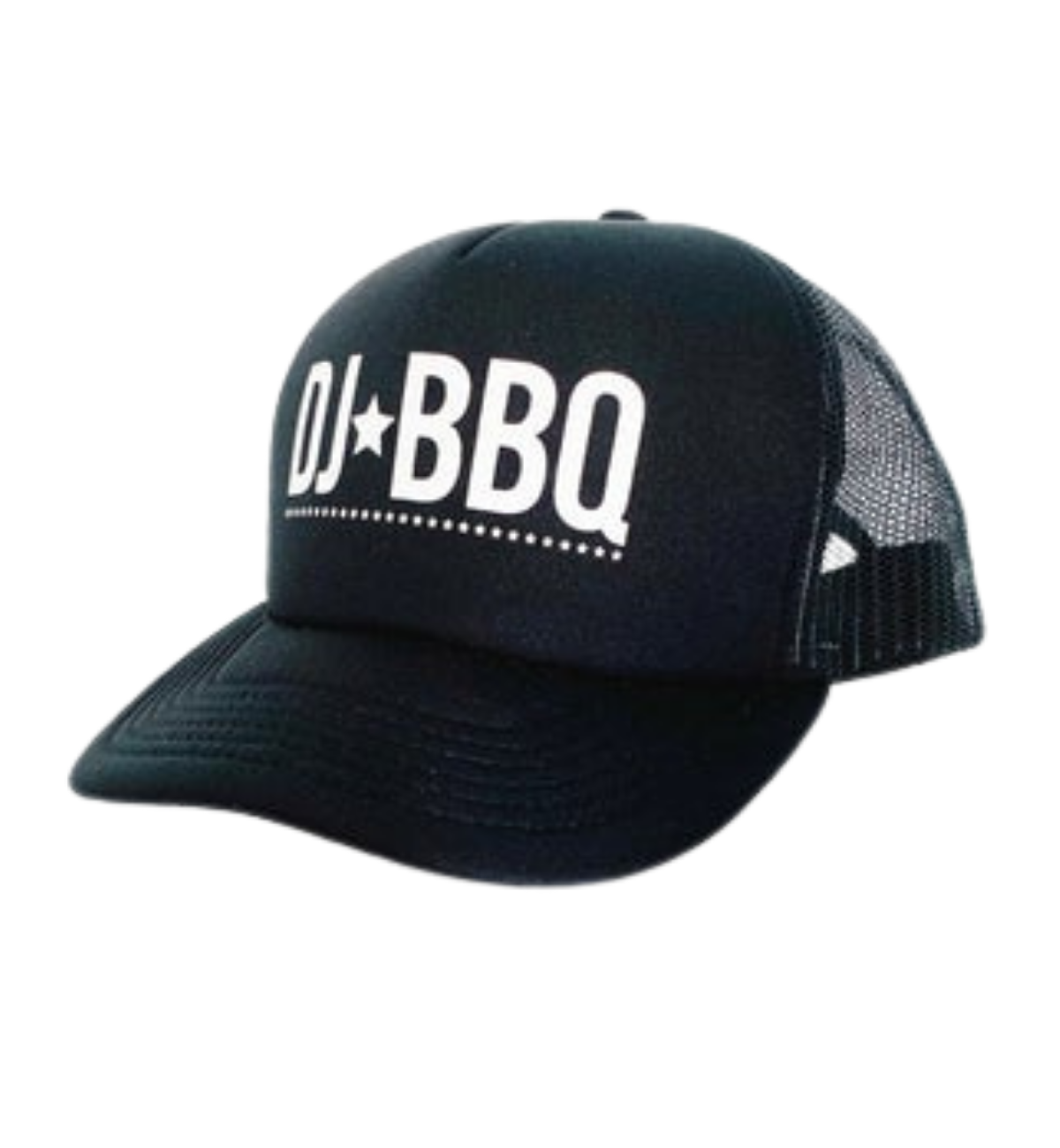 DJ BBQ Stars Logo Snapback Trucker Cap Black – Bright and Shine