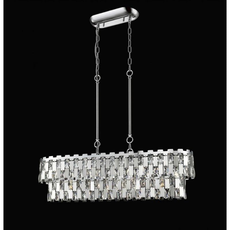 Impex Lighting Alma 9 Light Ceiling Fitting with Crystals And Finished In Chrome CFH1902/09/OBL/CH – Alma ceiling – Impex Lighting – Daz Lighting