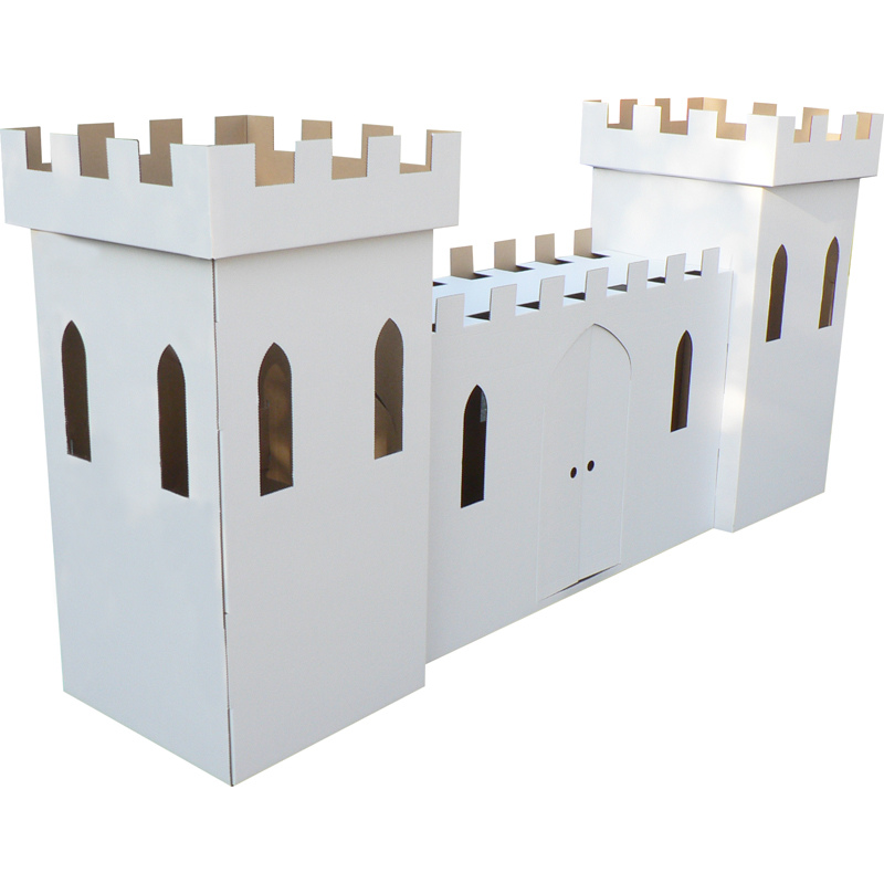 Kid-Eco Large Castle – Eco Friendly & Customisable Playhouses – Kid Eco Crafts – Colour In Cardboard Playhouses