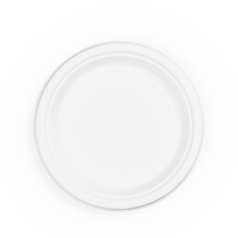 9in source-reduced Bagasse Plate – Pack (50)