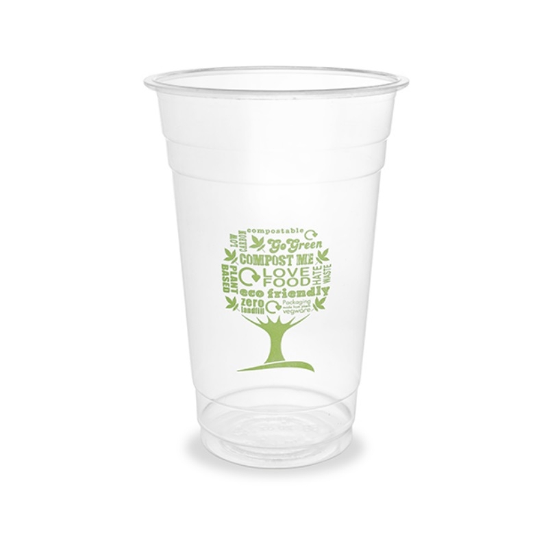 20oz PLA Cold Cup, 96 Series – Green Tree – Pack (50)