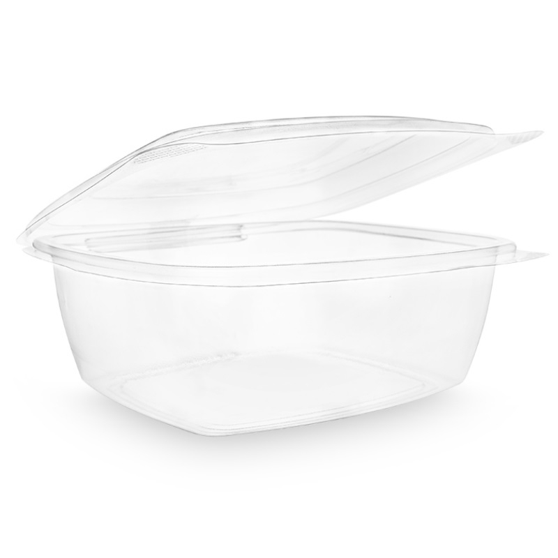 48oz PLA hinged lid deli container – Pack (50)