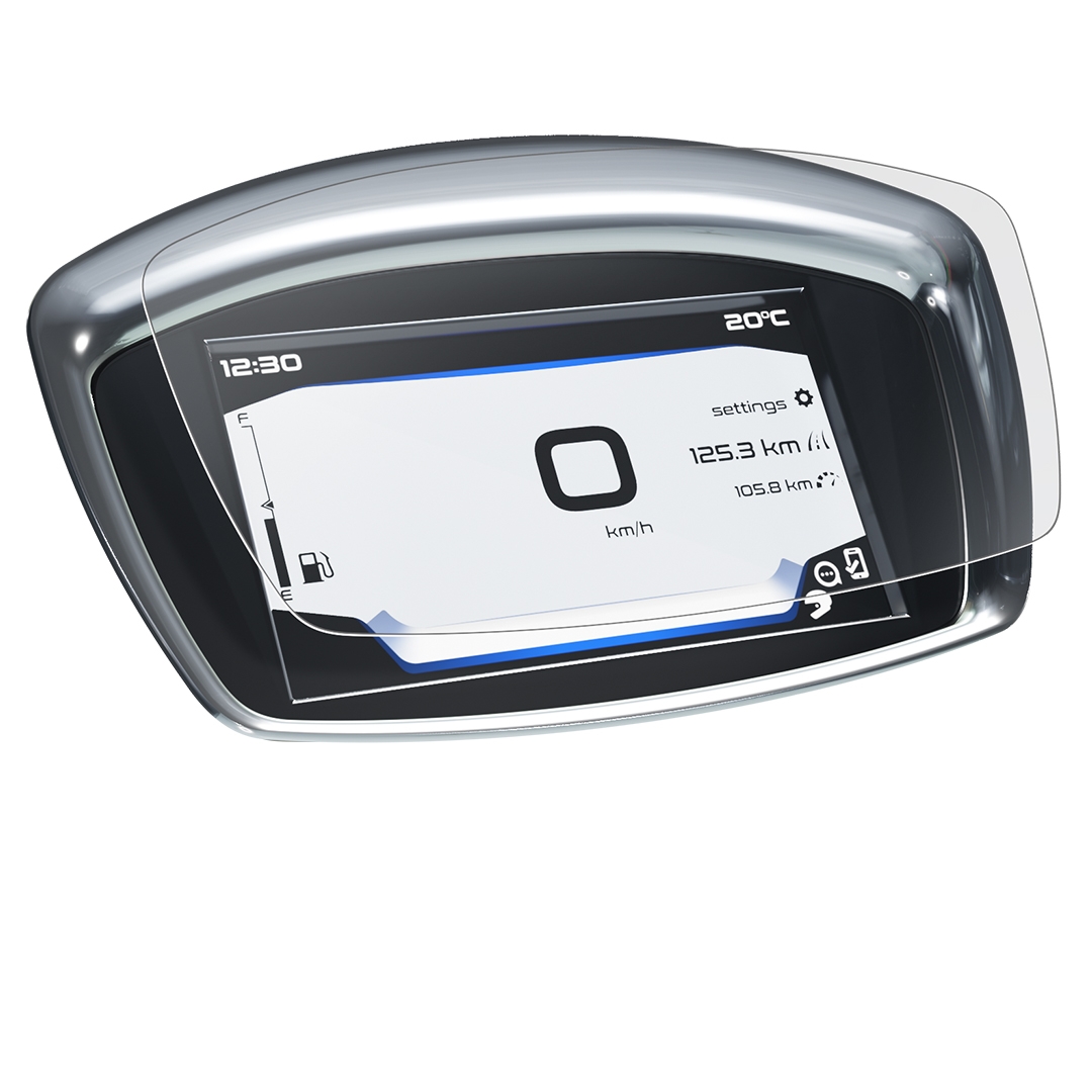 Vespa Elettrica – GTS Super 300 NANO GLASS Dashboard Screen Protector 1 x Ultra-Clear – Speedo Angels