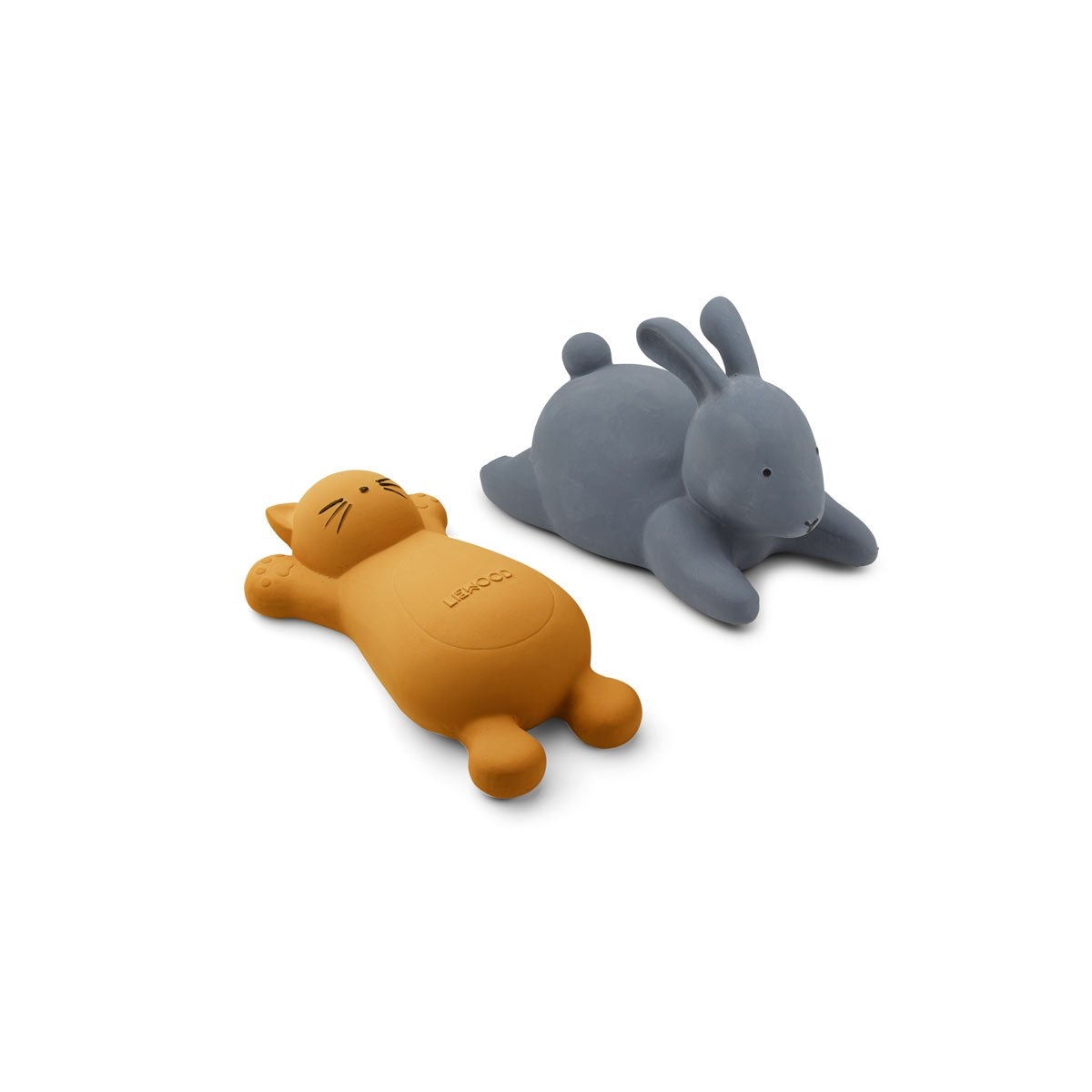 Liewood Bath Toys Dinosaur Mix Or Rabbit And Cat – Cat Mustard – Liewood – Folk Interiors