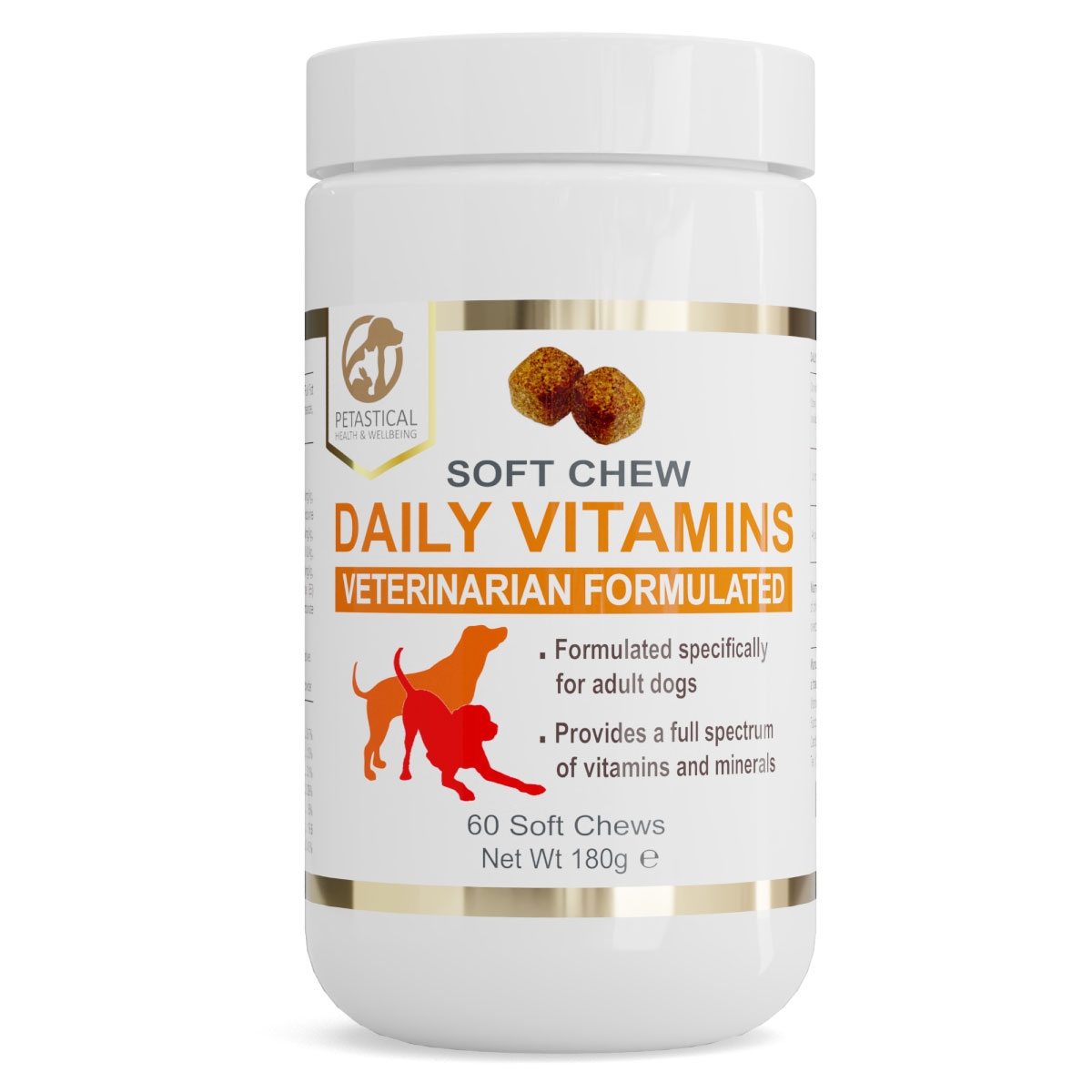 Petastical Daily Multi Vitamins and Minerals for Dogs (60 Soft Chews)