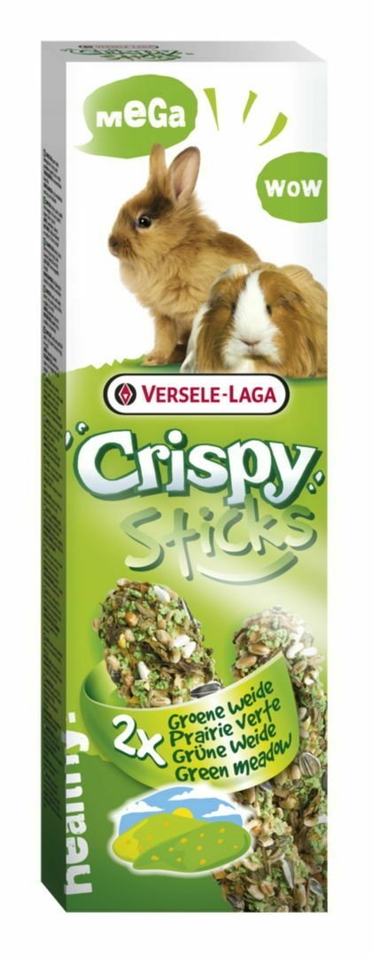 Vl Crispy Sticks Mega Rabbit & Guinea Pig Green Meadow 2x70g – Fur2Feather Pet Supplies