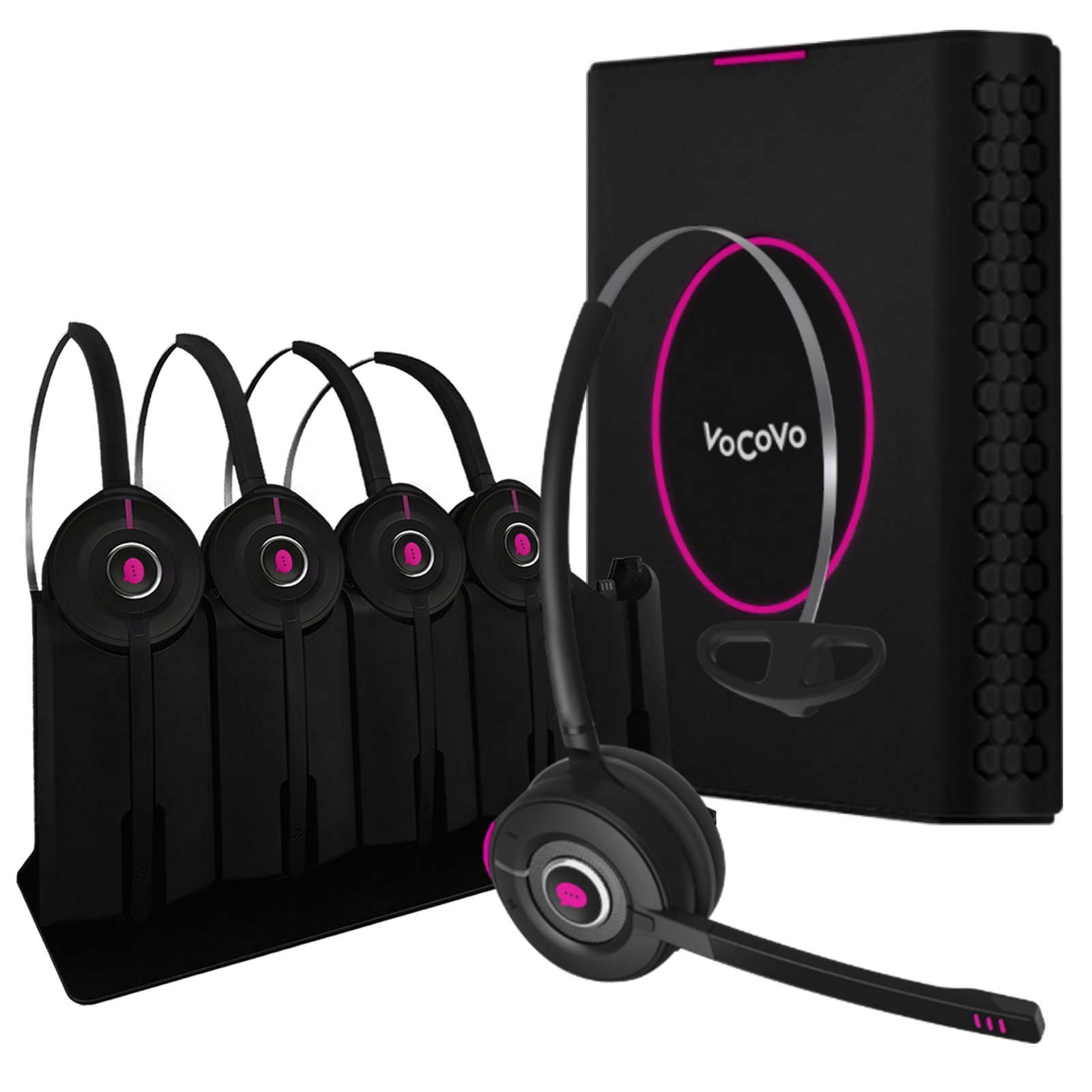 VoCoVo Go Starter Pack with 5 Headsets