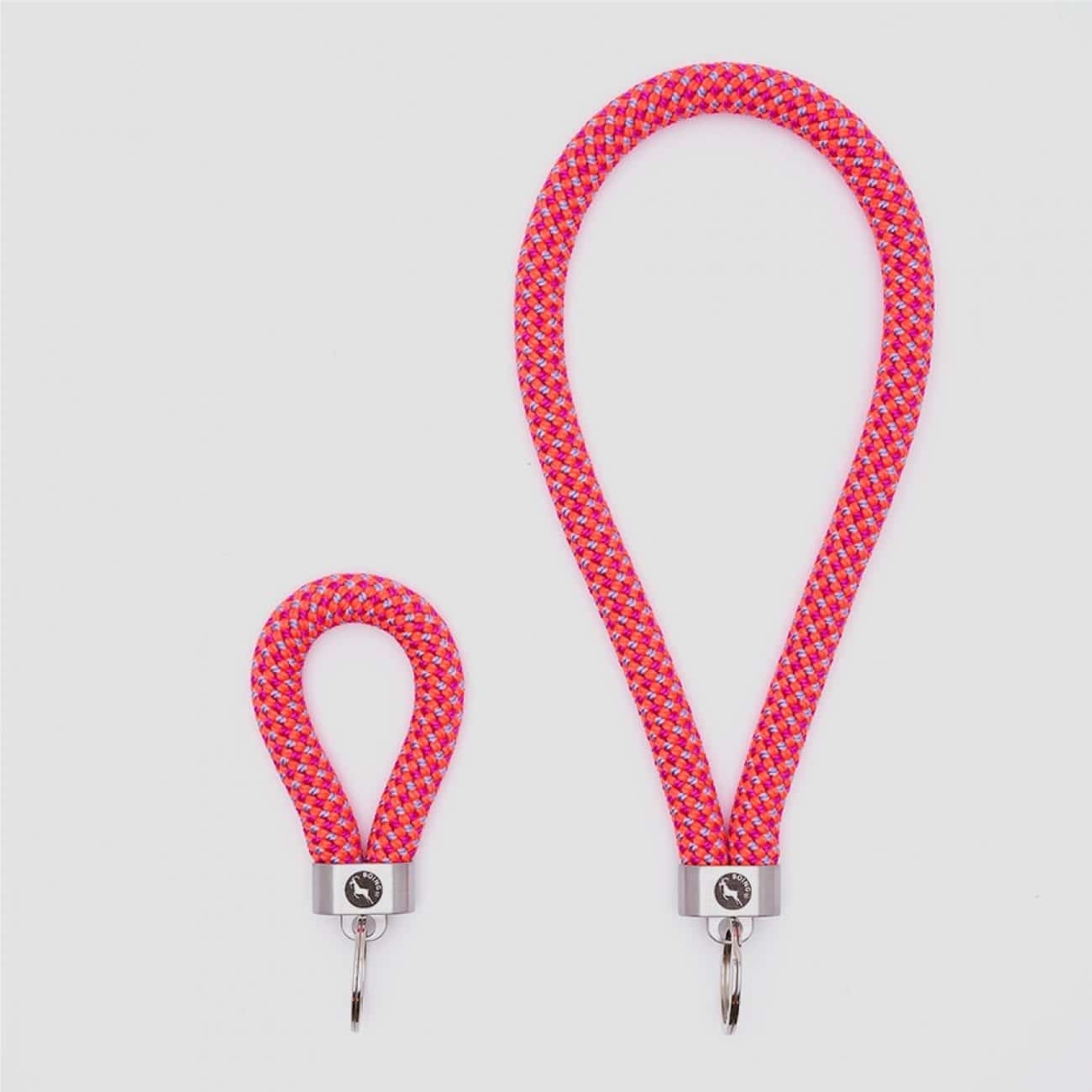 Wild Flamingo Steel Key Fob – Key Fob – Small (8cm long loop) – Boing Apparel- Boing Jewellery