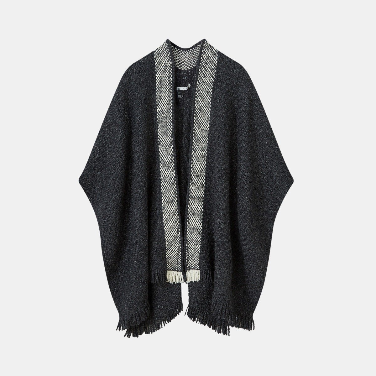 Aessai Knitwear Cruz Wrap in Black – Merino wool – One Size – Aessai