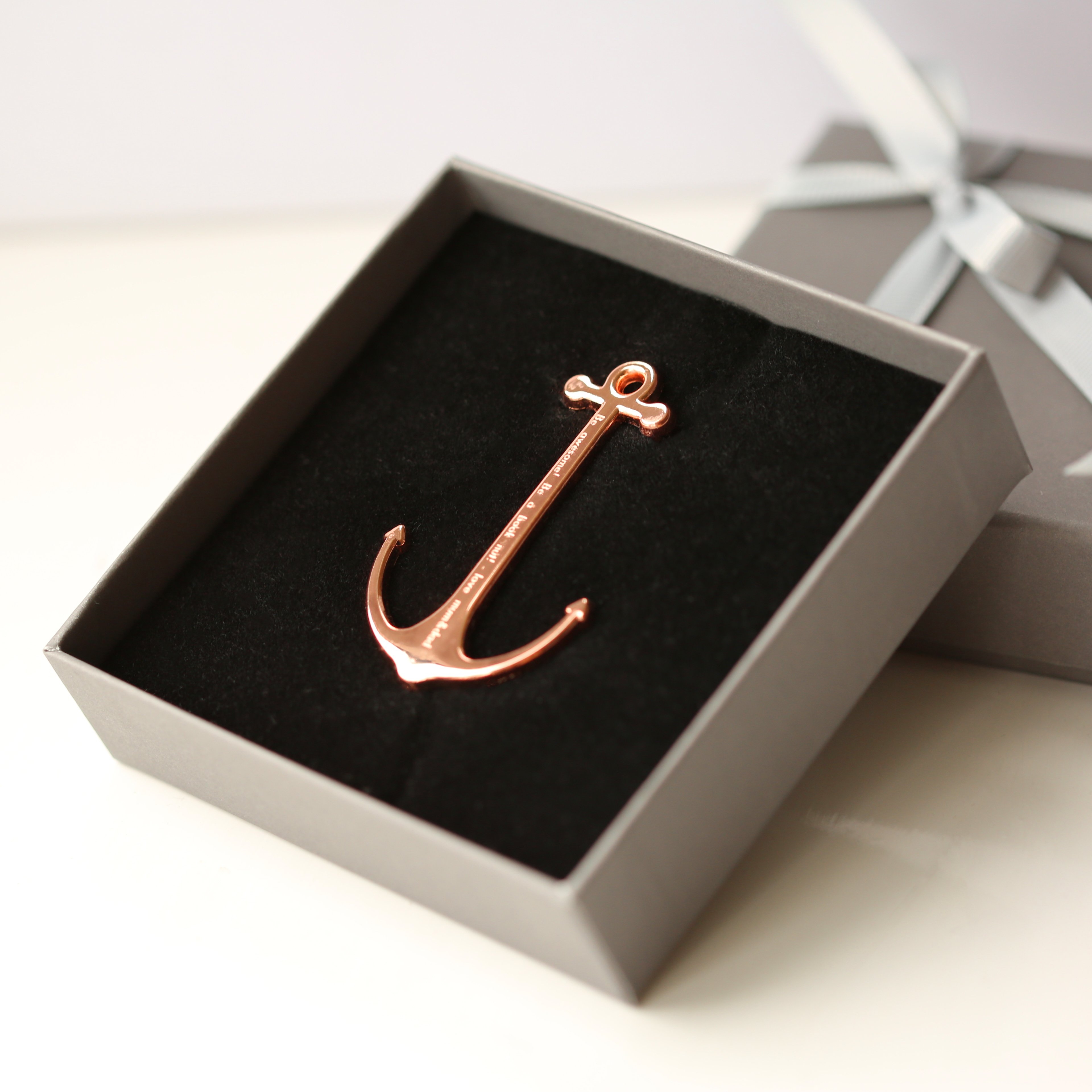 Book Anchor – Rose Gold – High-Quality Gloss Finished Metal – WWM – Architect Watches