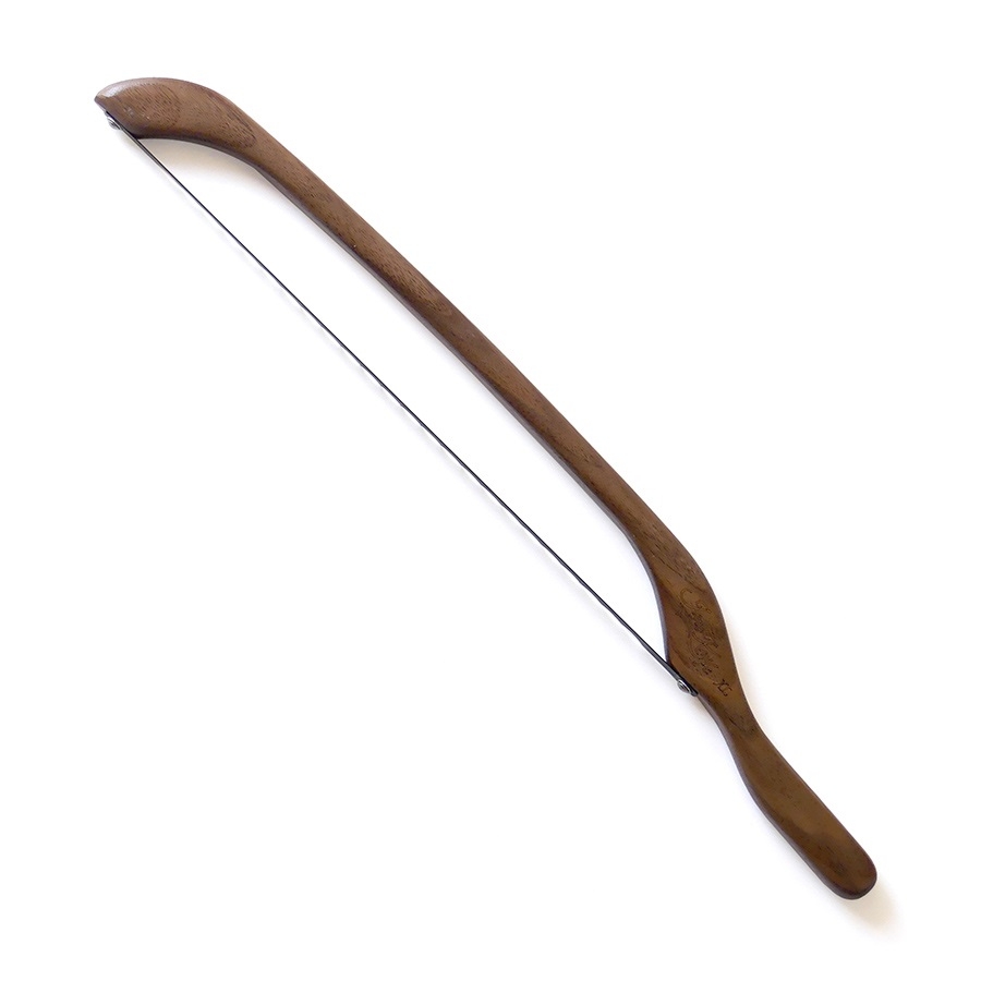 XL Walnut Fiddle Bow Bread Knife Bread Saw – Right Handed – JonoKnife