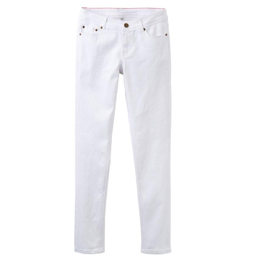 Joules Monroe Skinny Stretch Jeans In Bright White – 10