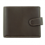 RFID Contrast Stitching Leather Wallet & Engraveable Tin