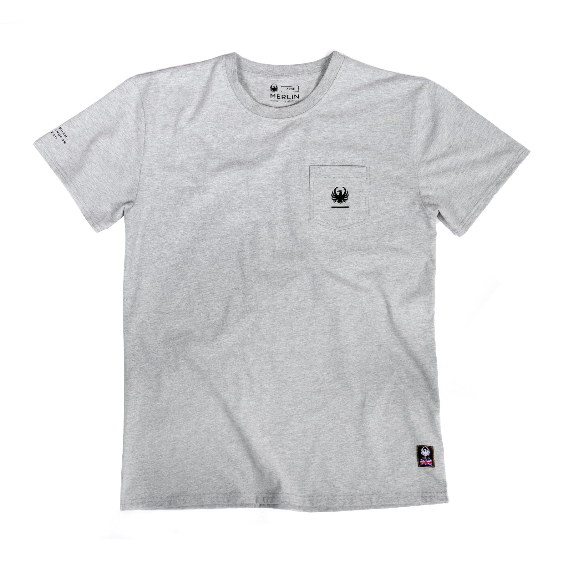 Merlin Walton Pocket Tee M / Grey – Armadillo Customs